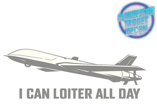 I Can Loiter All Day | Military Intelligence T-Shirt | Clandestine Target Recon